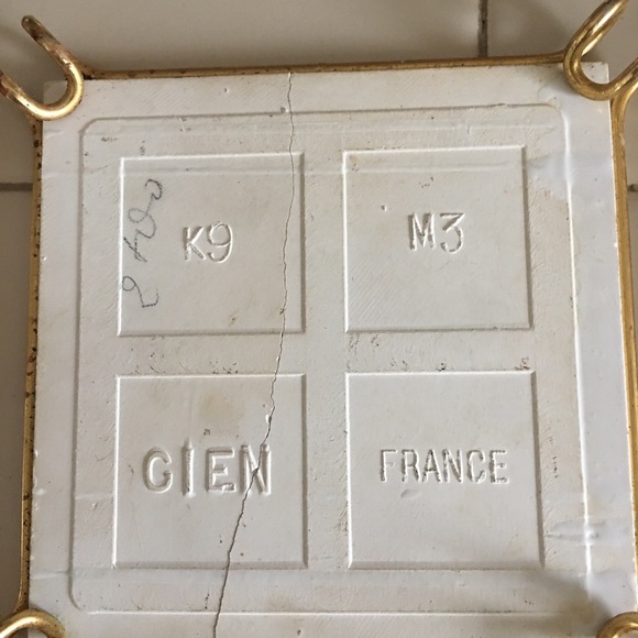 Gien France tile trivets - Picture 4 of 7